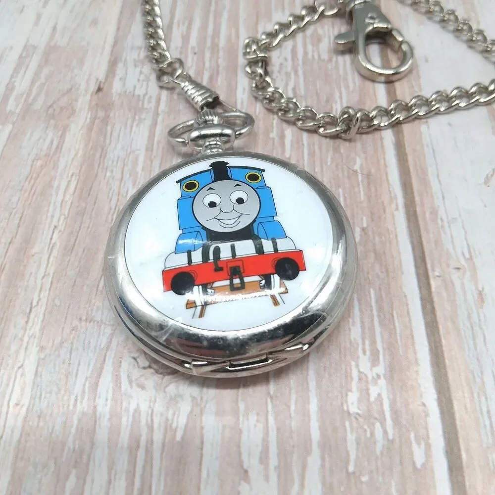 Thomas & Friends Pocket Watch W/Chain & Collectible Tin (New Battery Installed)